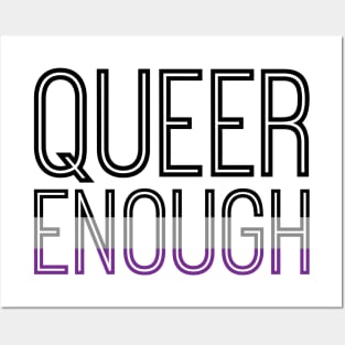 Asexual pride - QUEER ENOUGH Posters and Art